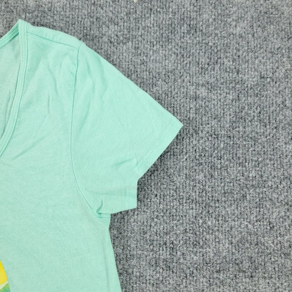 Monterey California Shirt Women's Small Green Life Is Well Graphic Short Sleeve - Picture 4 of 13